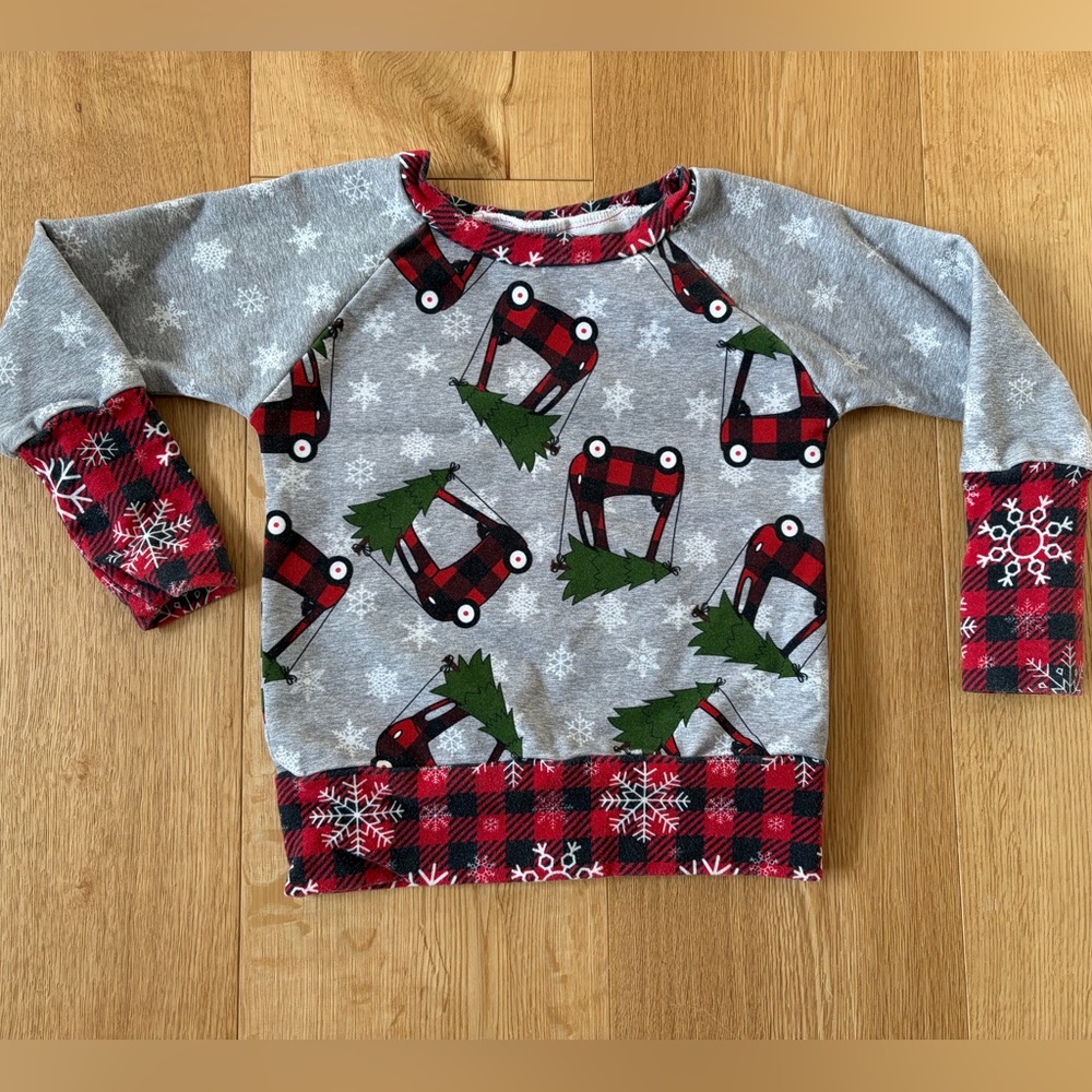 Handmade premium fabric 12 month to 3T holiday sweater